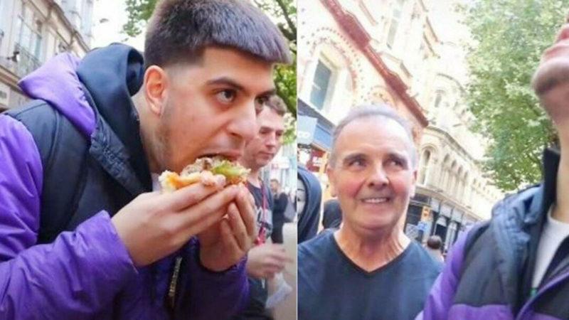 Bir TikTok Fenomeni, Eylem Yapan Veganları Trollemek İçin Karşılarına Geçip Hamburger Yedi [Video]