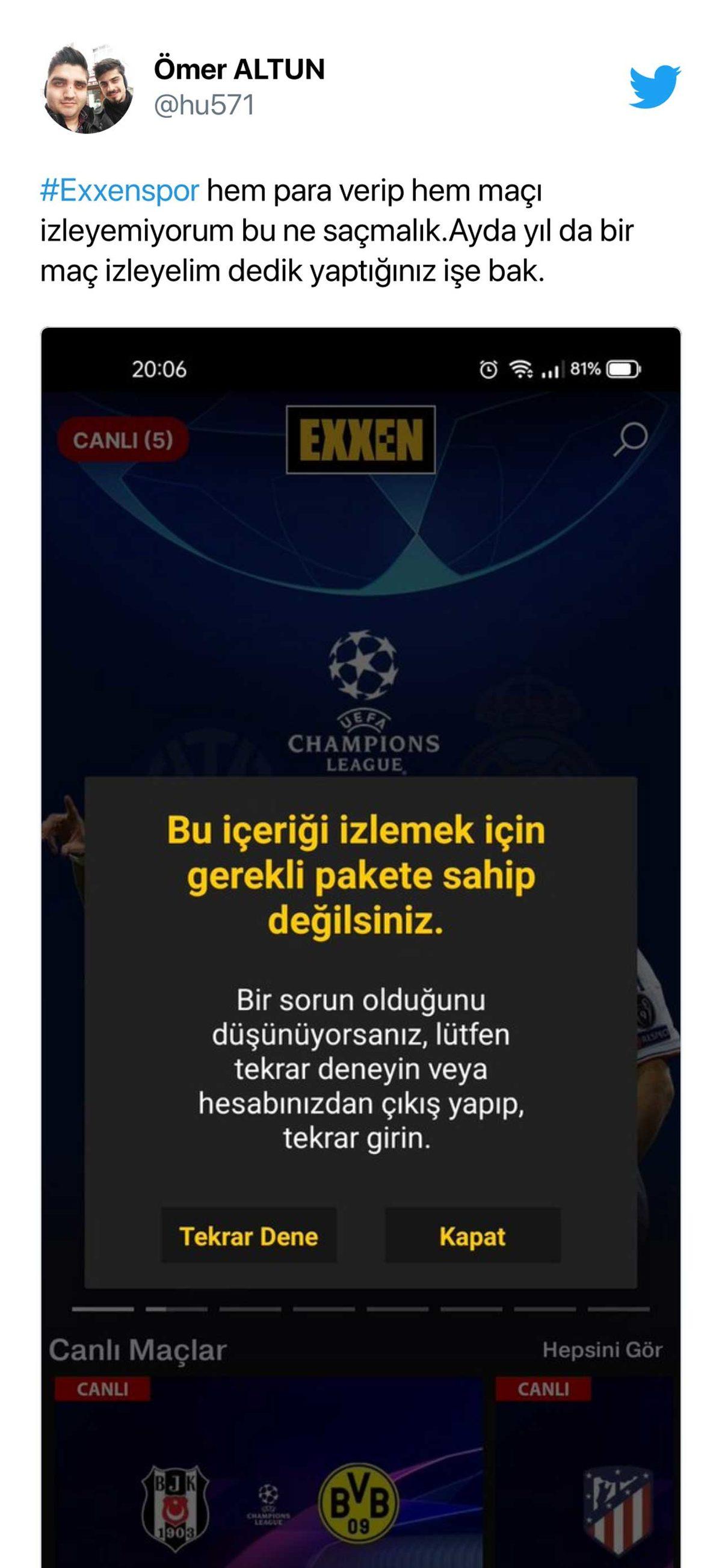 Exxen İzleyicileri Beşiktaş-Dortmund Maçını İzlerken Sorun Yaşıyor: İşte Gelen Tepkiler