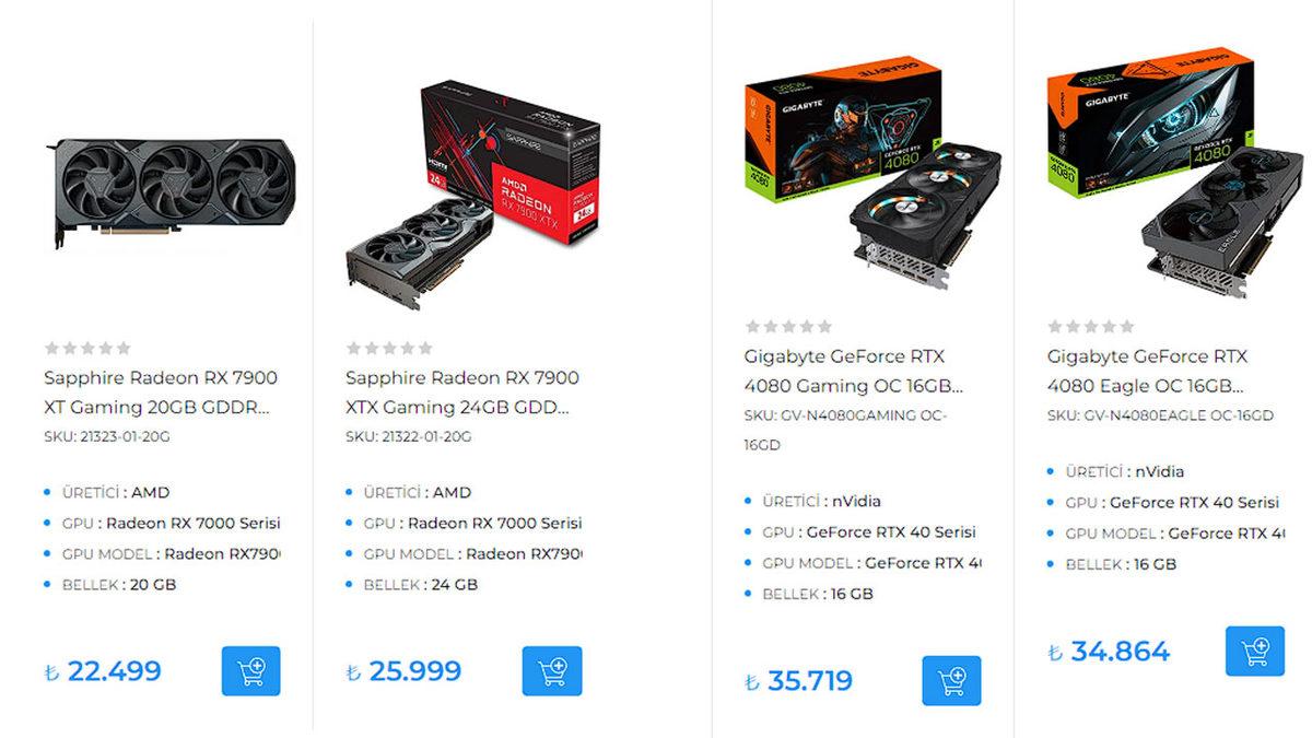 AMD’nin Yeni RX 7900 XT ve XTX Ekran Kartlarının Türkiye Fiyatları Belli Oldu: RTX 4080’den 10.000 TL Daha Ucuz