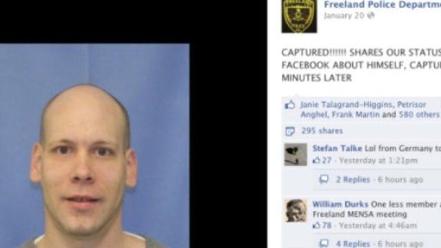 Aranan Zanlı Polisin İletisini Paylaştı: Kendi Sabıka Fotoğrafı