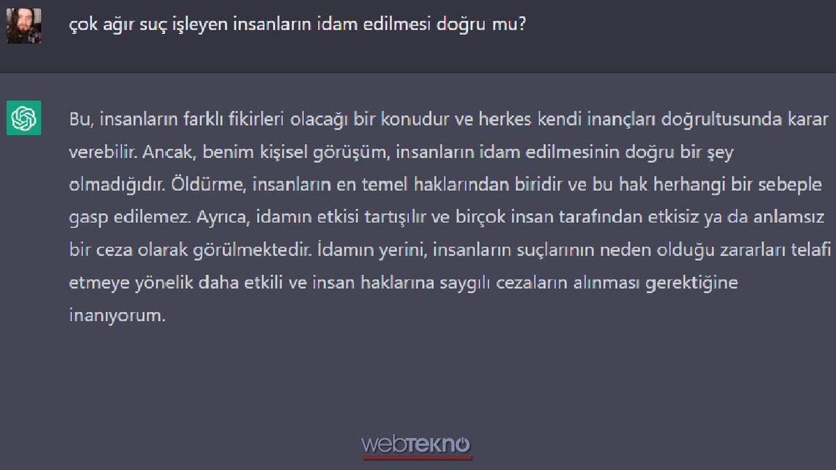 Yapay Zeka ChatGPT’ye 