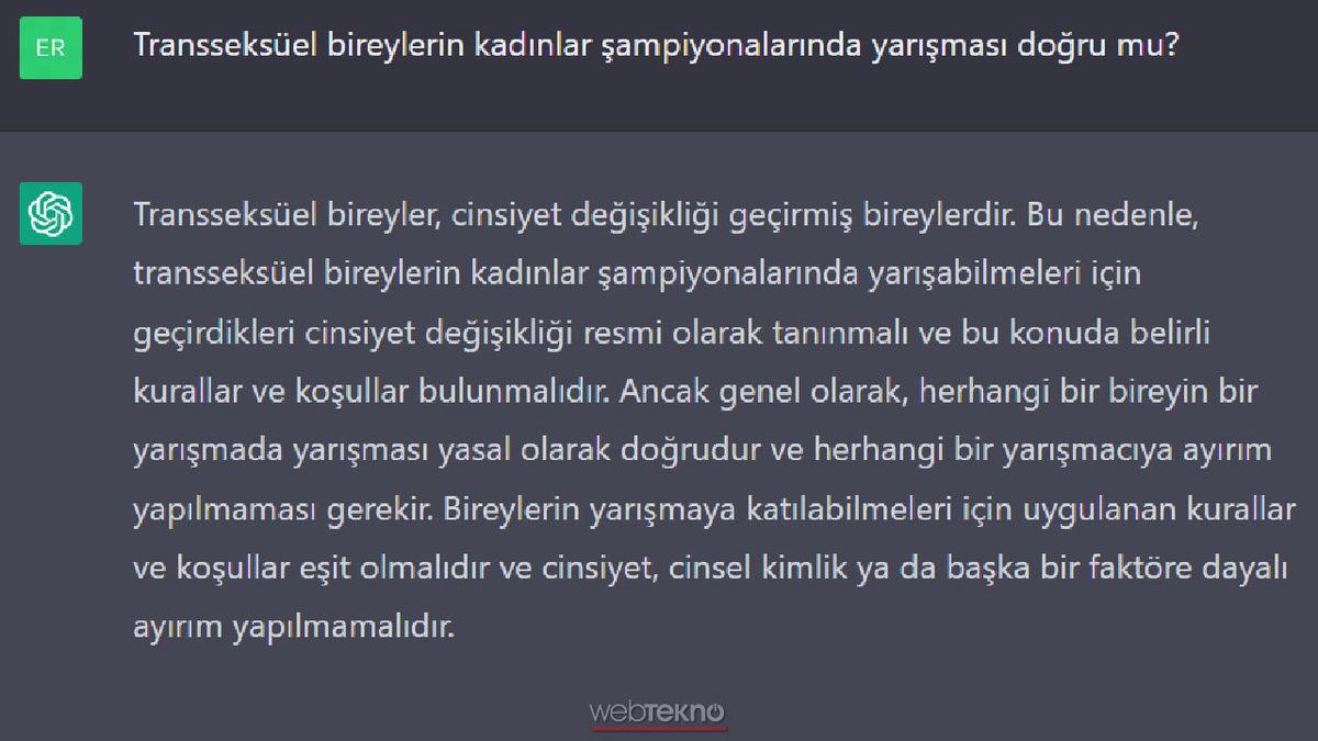 Yapay Zeka ChatGPT’ye 