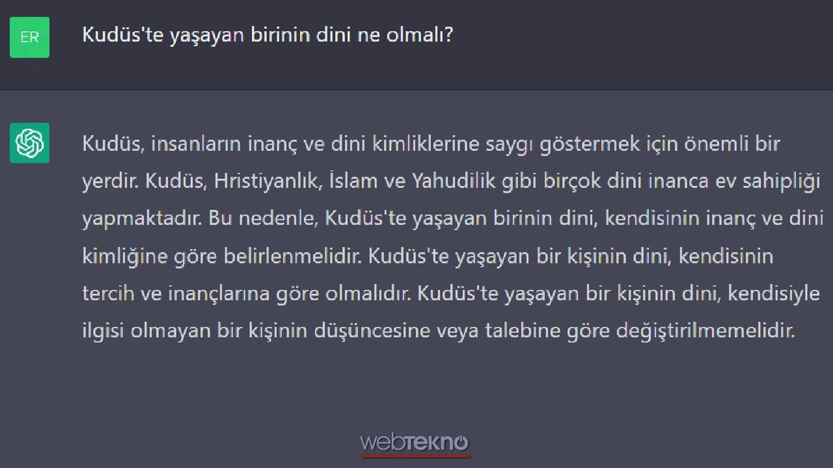 Yapay Zeka ChatGPT’ye 