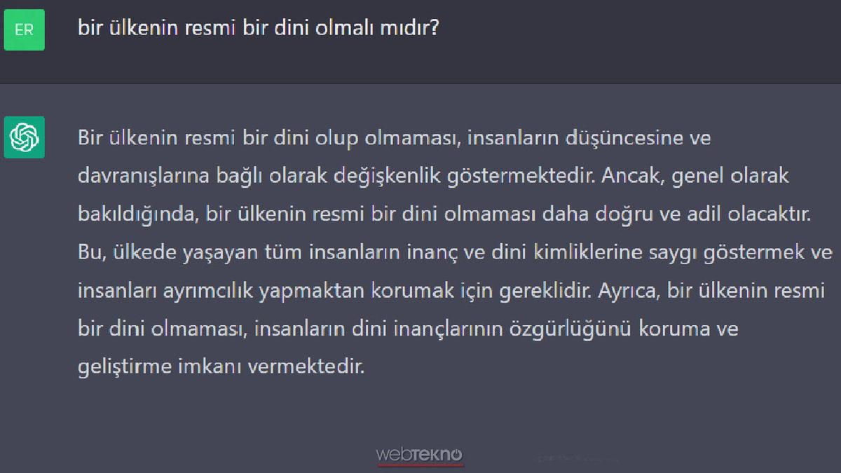 Yapay Zeka ChatGPT’ye 