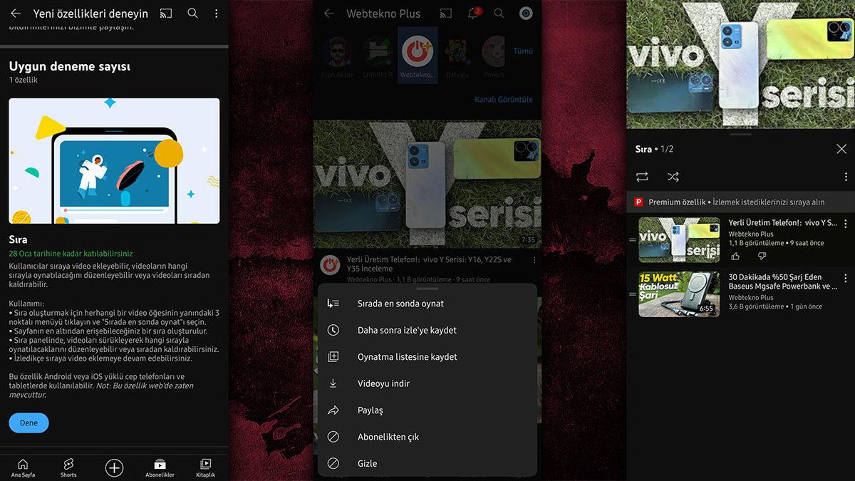 YouTube, Web Sürümündeki “Oynatma Sırası” Özelliğini Nihayet Mobil Cihazlara Getiriyor (Zahmet Etmeseydiniz)