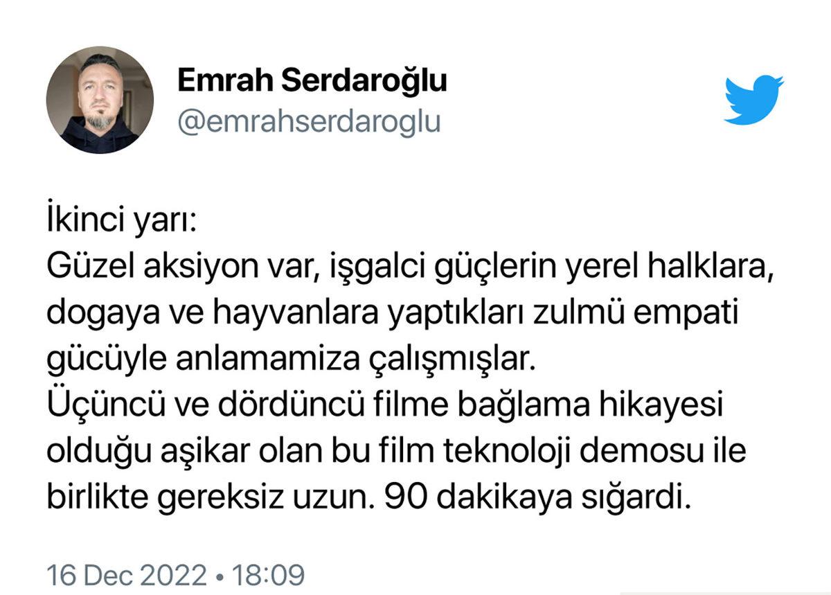 Avatar: The Way of Water, Twitter Kullanıcıları Tarafından Değerlendirildi: “Uzun Olmasına Rağmen Hiç Sıkmadı”