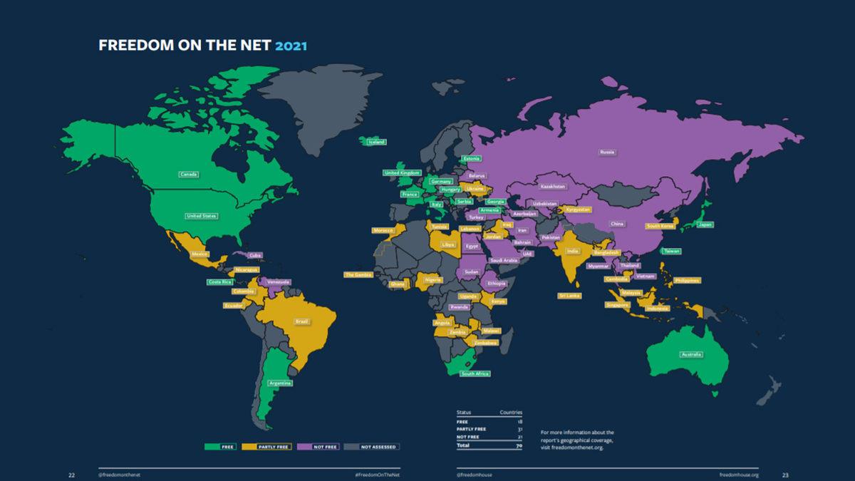 ‘2021 İnternette Özgürlük’ Raporu Yayınlandı: Türkiye, İnternette ‘Özgür Değil’