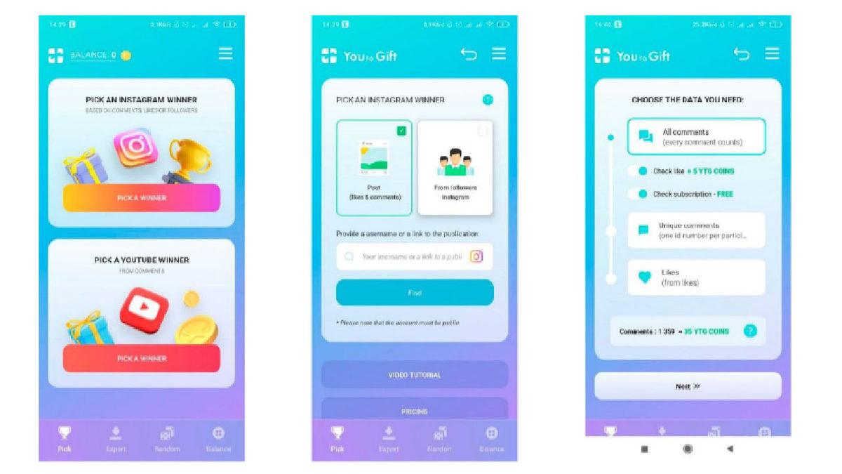 Instagram ve YouTube Üzerinden Ücretsiz Çekiliş Yapmanızı Sağlayacak Hizmet: You to Gift