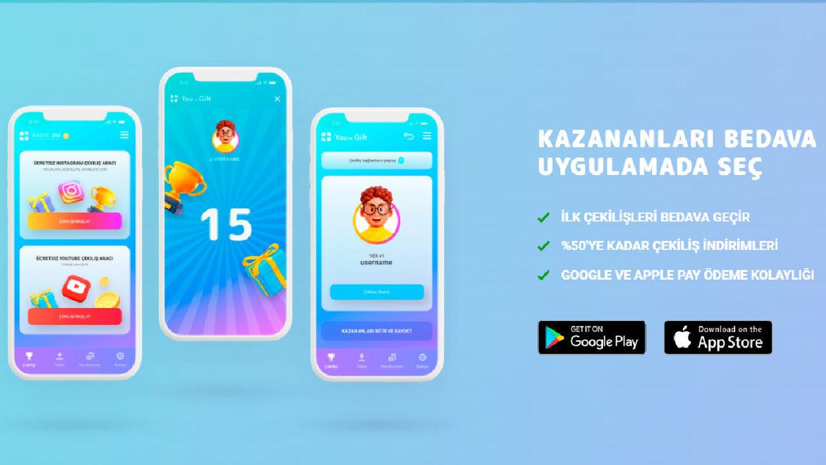 Instagram ve YouTube Üzerinden Ücretsiz Çekiliş Yapmanızı Sağlayacak Hizmet: You to Gift