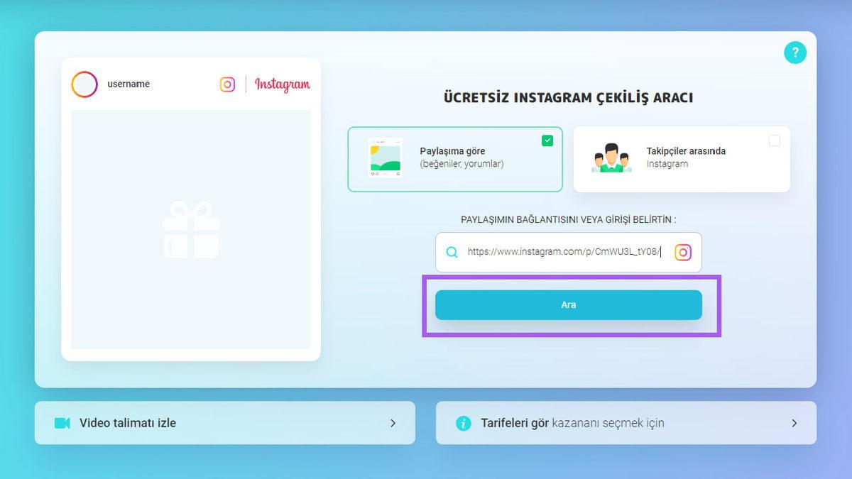 Instagram ve YouTube Üzerinden Ücretsiz Çekiliş Yapmanızı Sağlayacak Hizmet: You to Gift