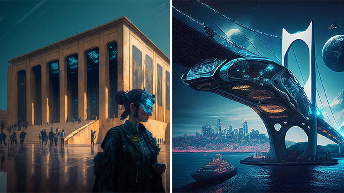 Ülkemizin Tarihi Yapılarını Bir ’Bilim Kurgu Evrenine’ Gönderseydik Nasıl Görünürlerdi? Yapay Zekâ Yanıtladı...