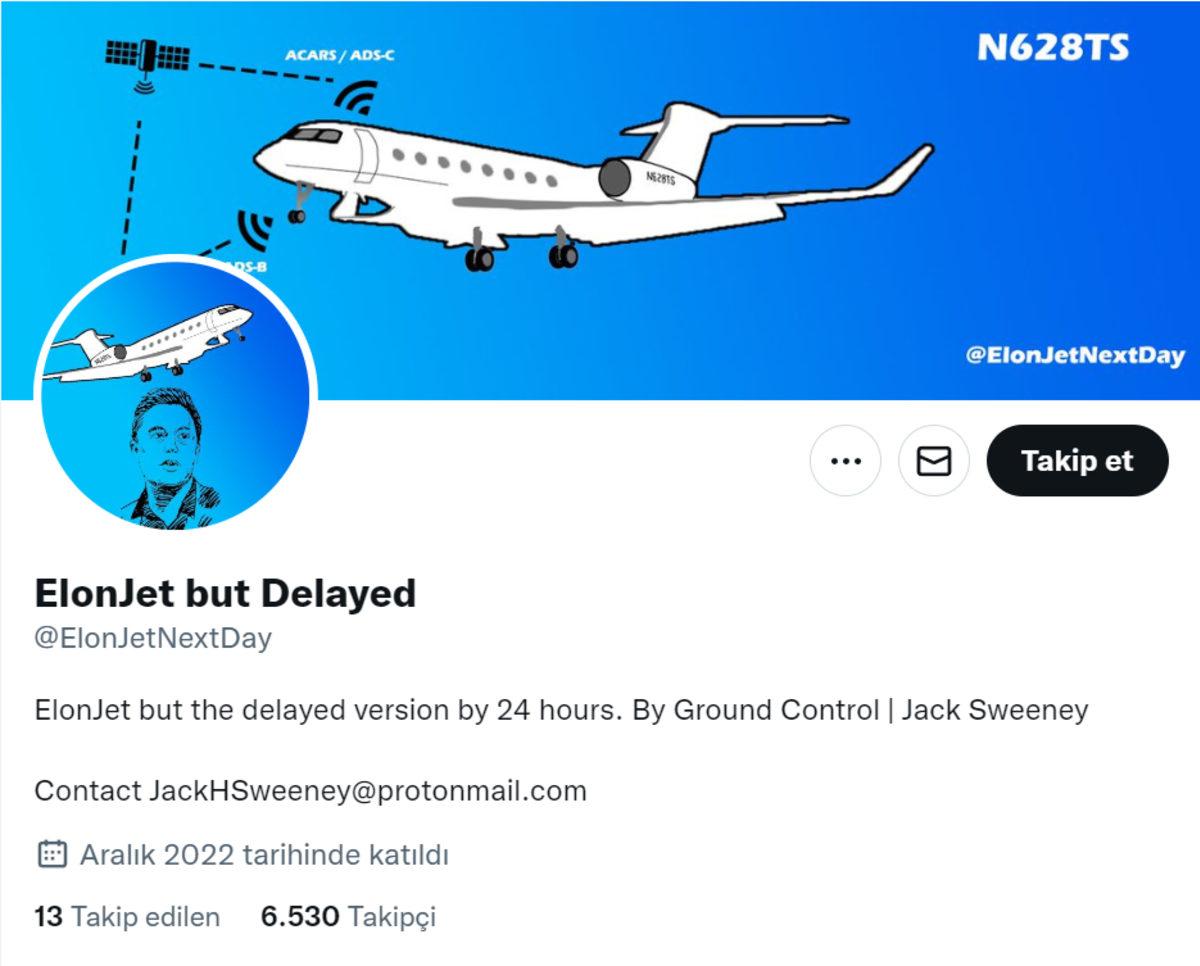 Elon Musk’ın Jetini Takip Eden Hesap Twitter’a Geri Döndü: Artık Gecikmeli Paylaşım Yapıyor