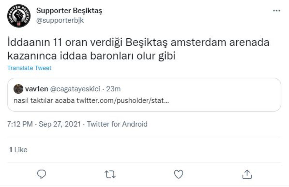 Ajax - Beşiktaş Maçının Bahis Oranları Açıklandı: Beşiktaş’a Hiç Şans Tanınmamış Olması Sosyal Medyayı Karıştırdı