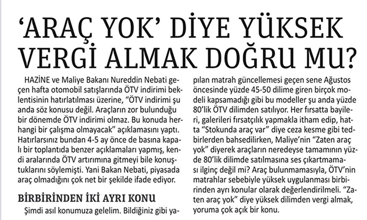 Bu Yıl Türkiye’de Her 1000 Kişiden Sadece Altısı ’Sıfır’ Otomobil Alabildi