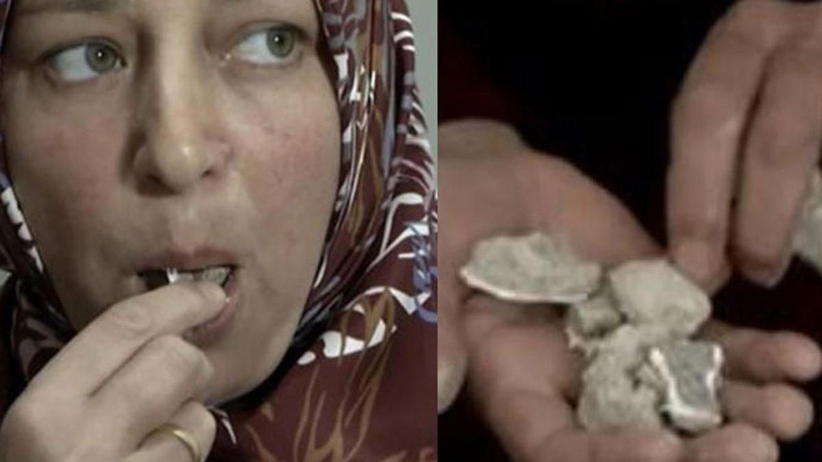 23 Yıl Önce Canı Toprak Çeken, Bugün Günde 2 Kiloya Yakın Moloz Yiyen Kadın