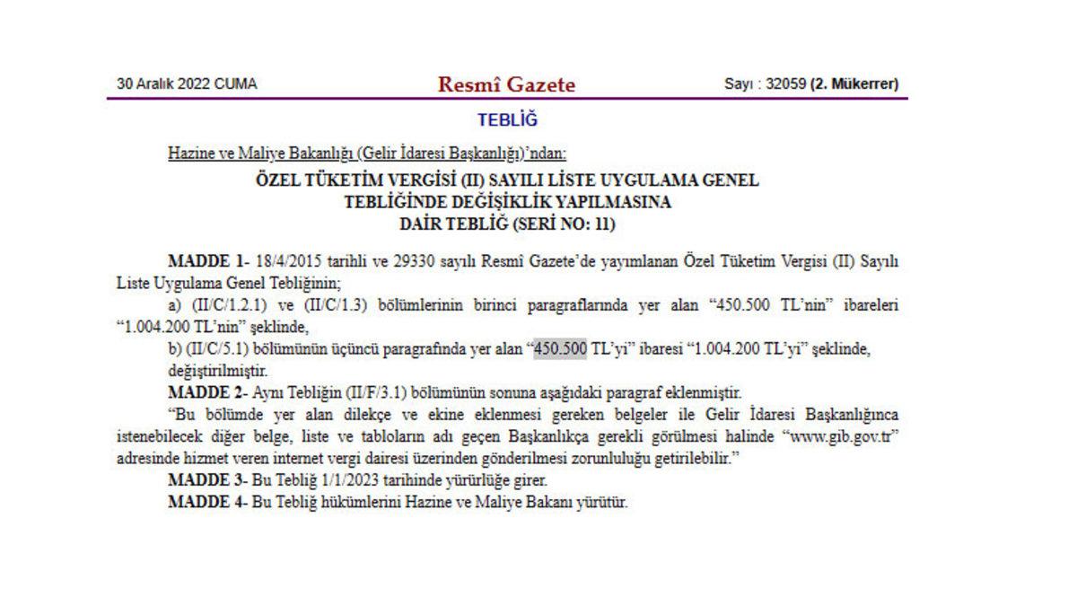 Son Dakika: ÖTV Muafiyetinin Üst Limiti Değişti