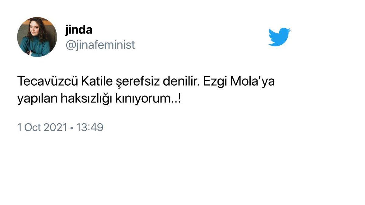Tecavüzden Yargılanan Musa Orhan’a ’Tecavüzcü’ Dediği İçin Ceza Alan Ezgi Mola’ya Twitter’da Destek Yağdı