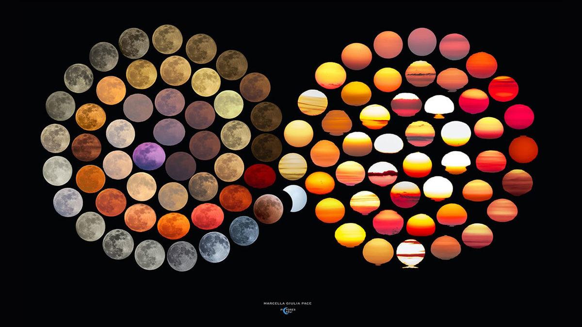 İtalyan Bir Fotoğrafçı 10 Yılda Çektiği 48 Farklı Ay Fotoğrafını Birleştirdi