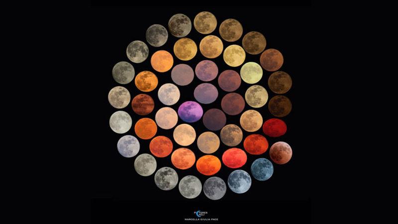 İtalyan Bir Fotoğrafçı 10 Yılda Çektiği 48 Farklı Ay Fotoğrafını Birleştirdi