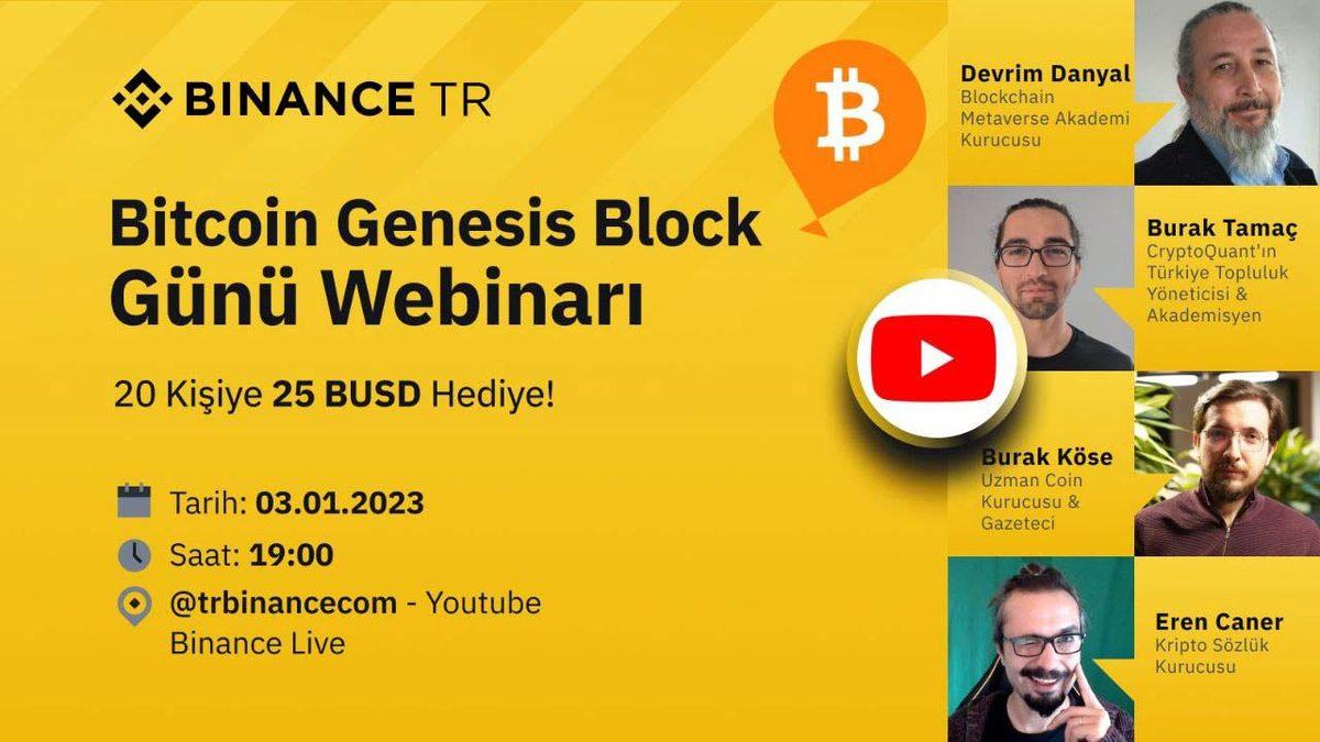 Binance Türkiye’den Bitcoin’in 14. Yaş Gününe Özel Etkinlik: 20 Kişiye 25 BUSD Hediye Edilecek!