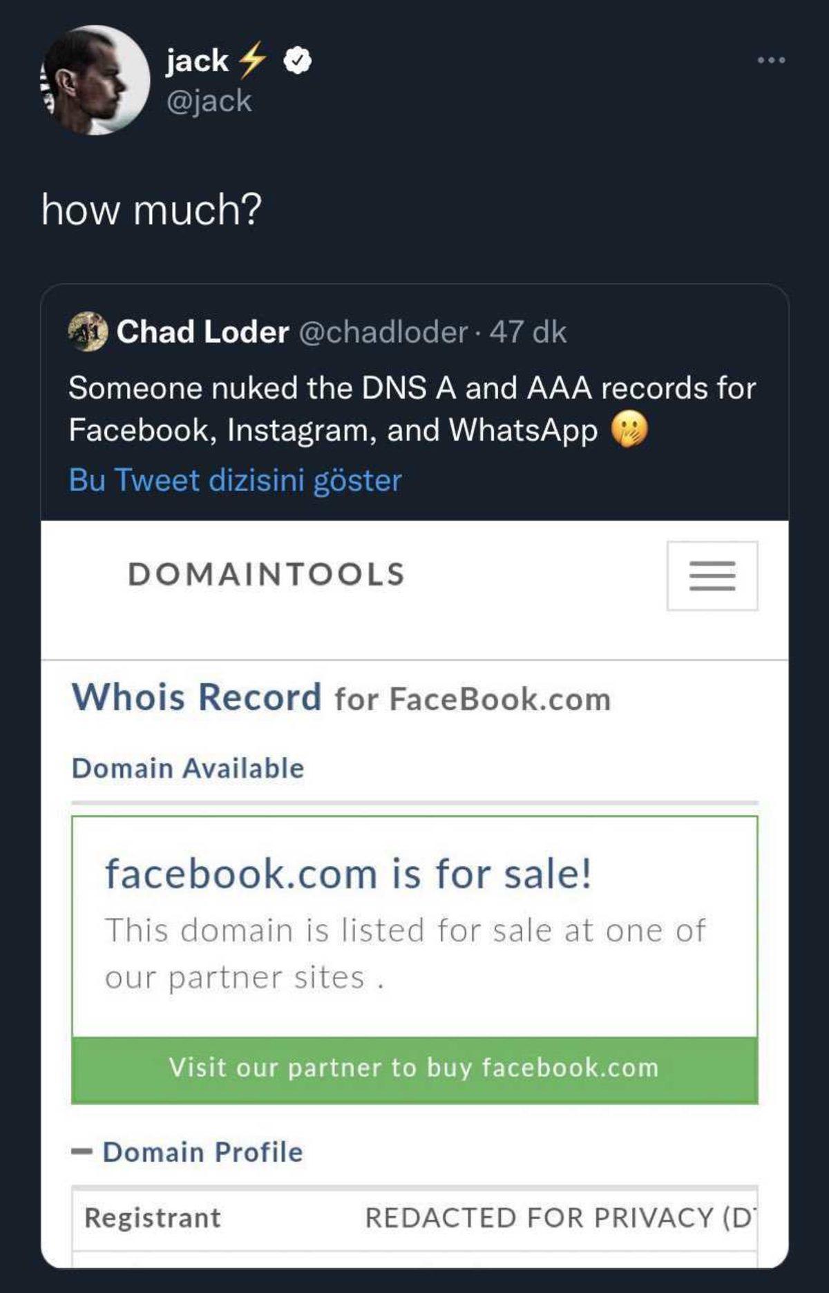 Mark, Nereye Kardeşim?: Facebook’un Alan Adı, Kısa Süreliğine Satılığa Çıktı