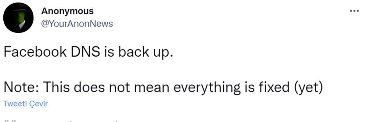 Hacker Grubu Anonymous’tan Facebook Kesintileri Hakkında Açıklama