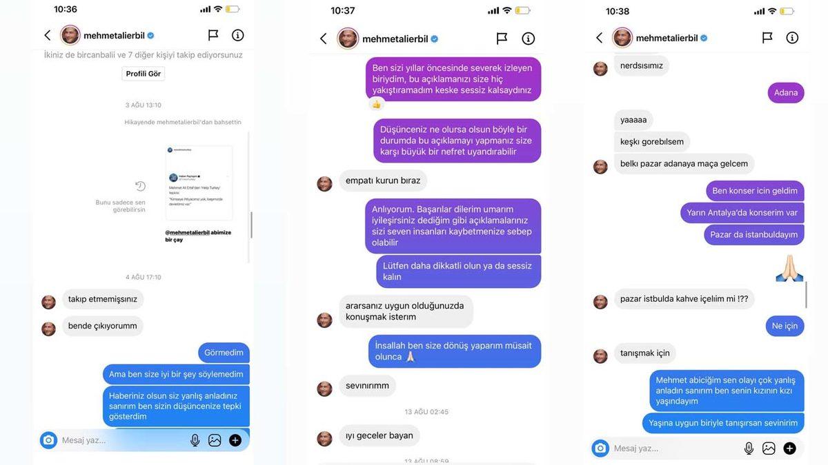 TikTok Fenomeni Ece Ronay, Mehmet Ali Erbil’i Taciz ile Suçlayarak Attığı Mesajları İfşa Etti