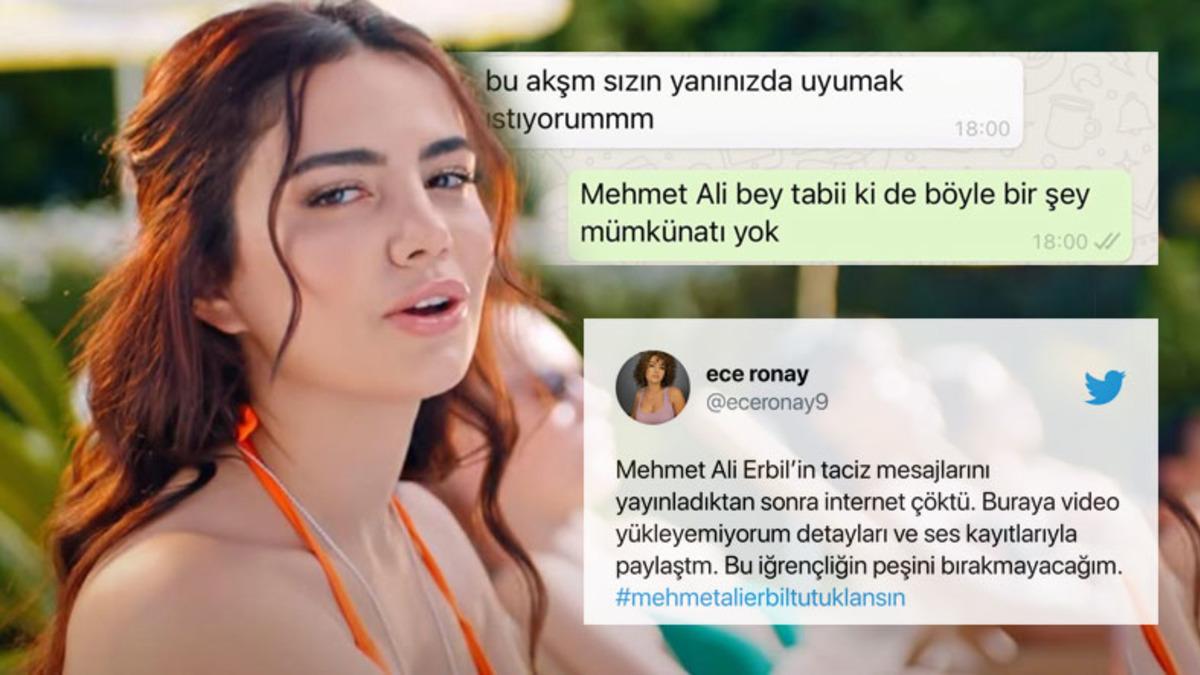 TikTok Fenomeni Ece Ronay, Mehmet Ali Erbil’i Taciz ile Suçlayarak Attığı Mesajları İfşa Etti