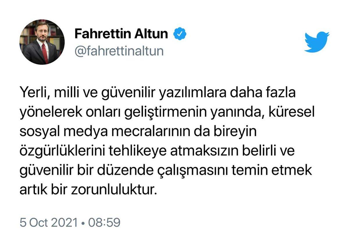 İletişim Başkanından ‘Facebook Kesintisi’ Hakkında Açıklama: Yerli ve Milli Yazılımlara Yönelmek Zorunluluk