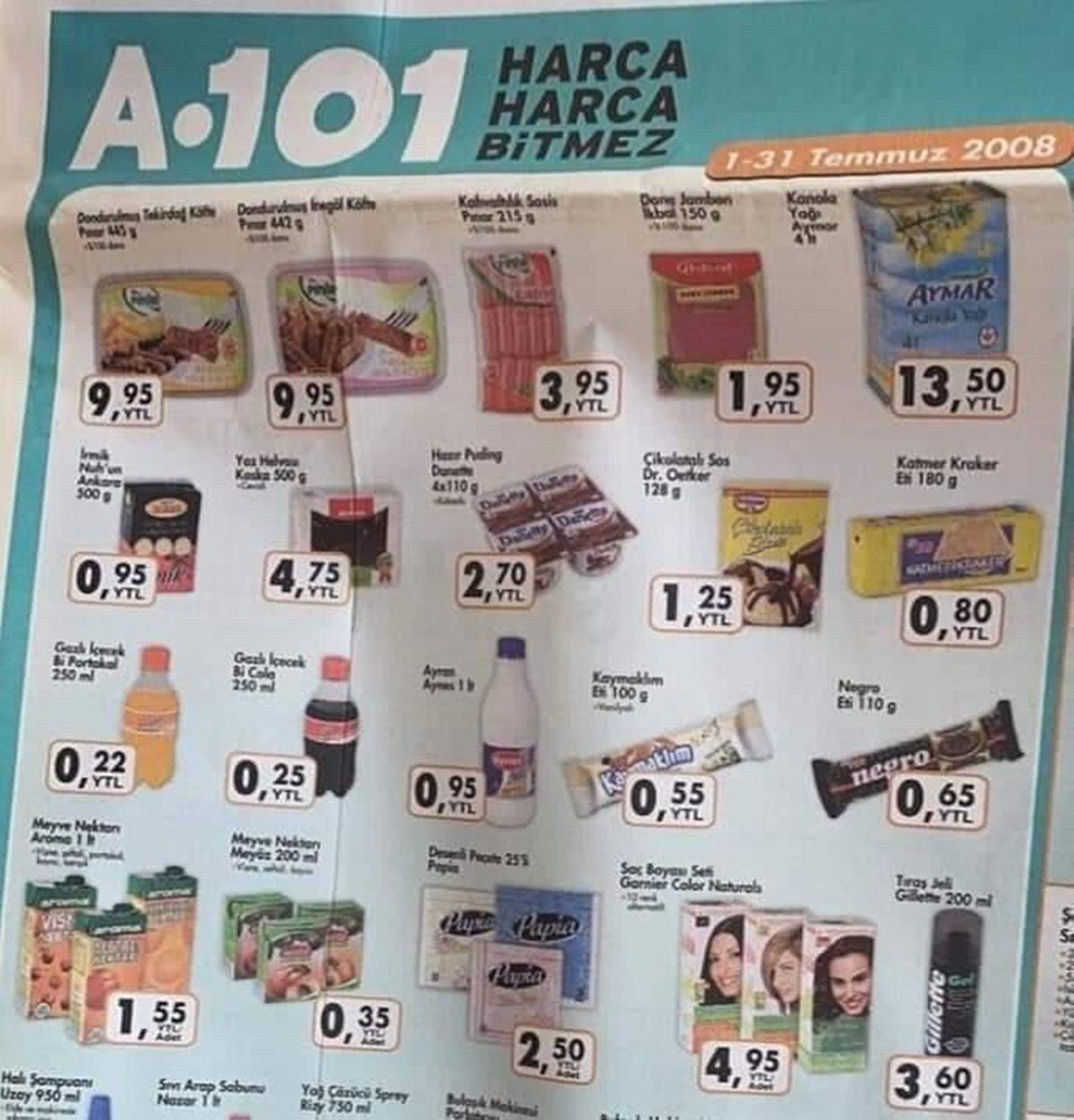 Eski Güzel Günlere Ait Bu Fiyat Listelerini Görünce Geçmişe Işınlanıp Hepsini Almak İsteyeceksiniz