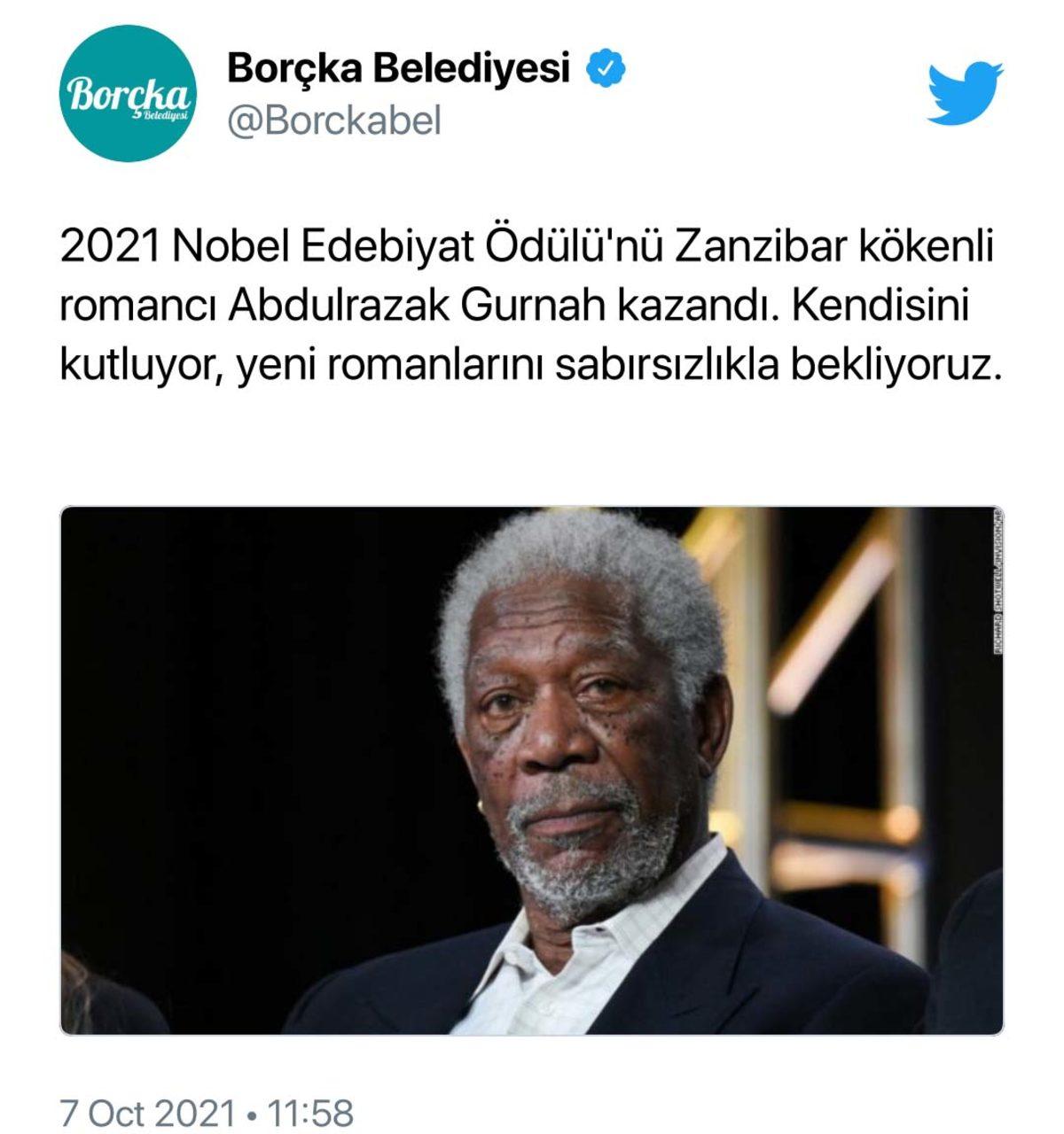 Belediyenin Nobel Ödüllü Yazar Diye Morgan Freeman’ın Fotoğrafını Paylaşması, Sosyal Medyada Viral Oldu