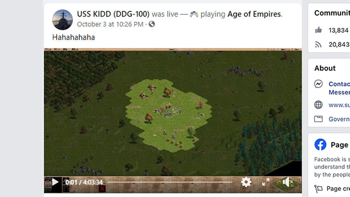 ABD Donanmasına Ait Geminin Resmi Facebook Hesabı ’Ele Geçirildi’: Hesapta Canlı Yayında Age of Empires 4 Oynandı