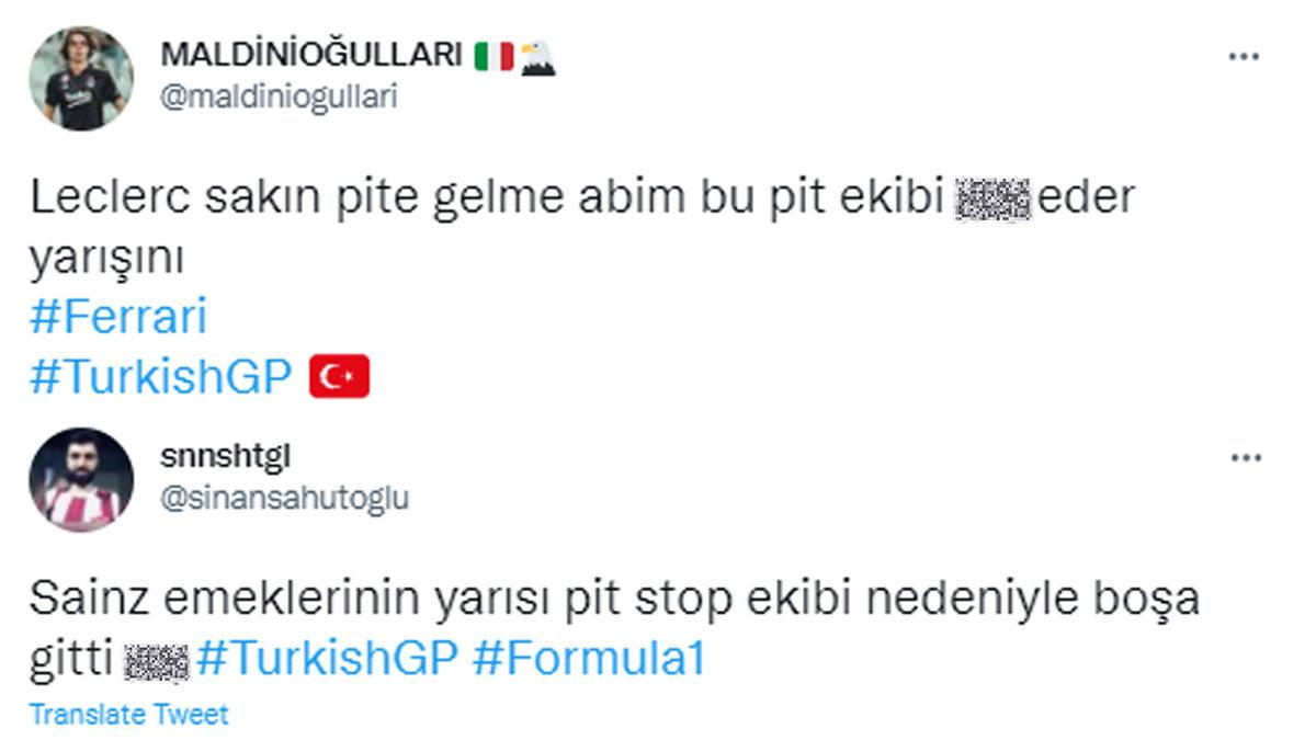 Pit Ekiplerinin Büyük Eleştiri Aldığı F1 Türkiye GP’sine Sosyal Medyadan Gelen Tepkiler