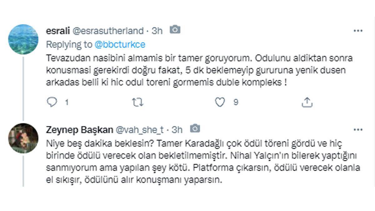 Altın Portakal’da Tamer Karadağlı ve Nihal Yalçın Arasında Geçen Olay, Sosyal Medyada Tepki Topladı