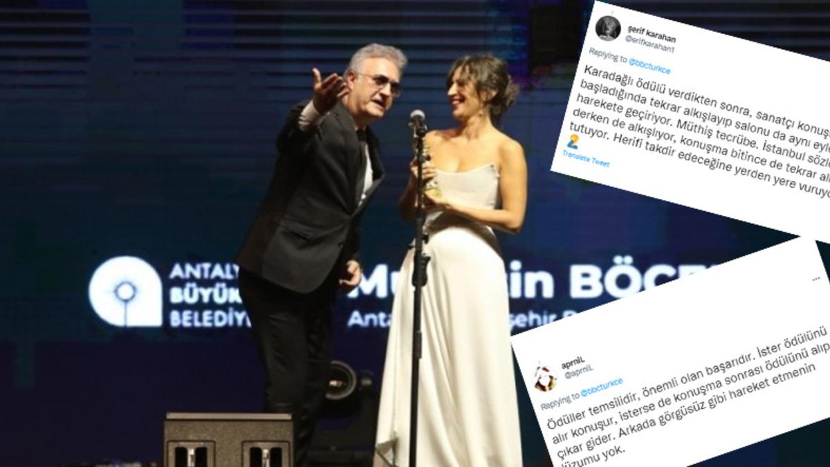 Altın Portakal’da Tamer Karadağlı ve Nihal Yalçın Arasında Geçen Olay, Sosyal Medyada Tepki Topladı