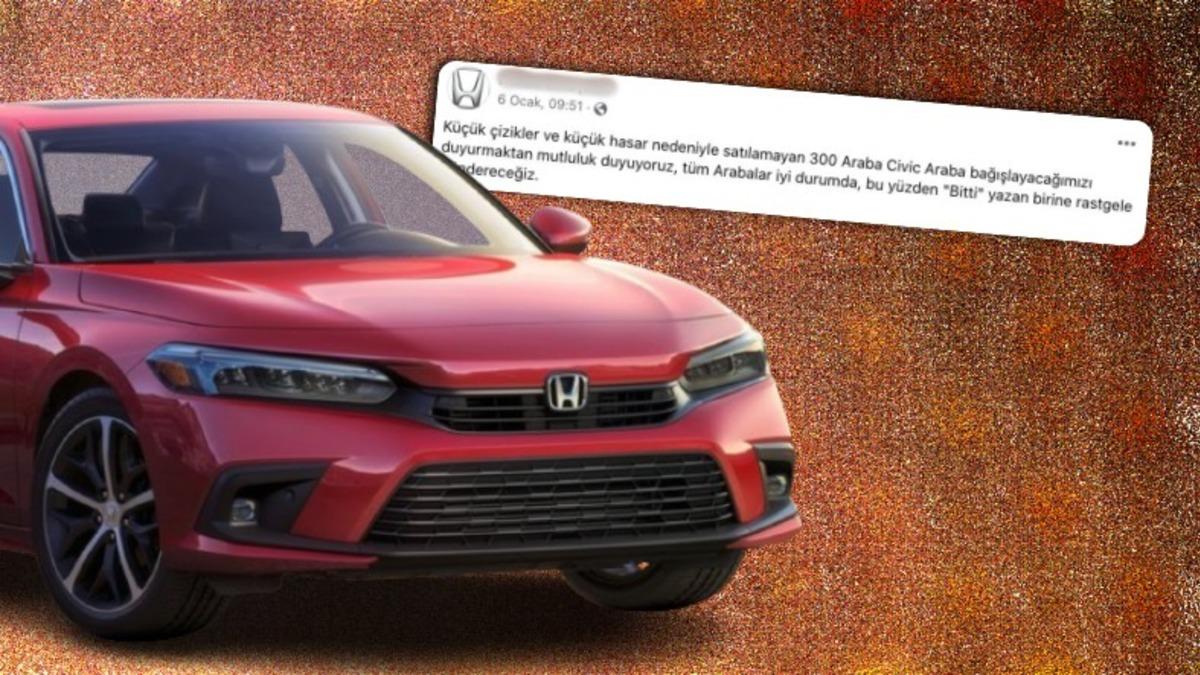 Facebook’taki Sahte ’Honda Civic Çekilişi’ Ortalığı Karıştırdı: Honda Türkiye’den Açıklama Geldi