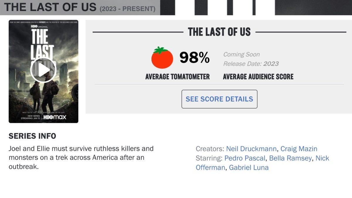 Yarın Yayınlanacak The Last of Us Dizisi, Şimdiden Rekor Kırdı: Beğeni Oranı Yüzde 98!