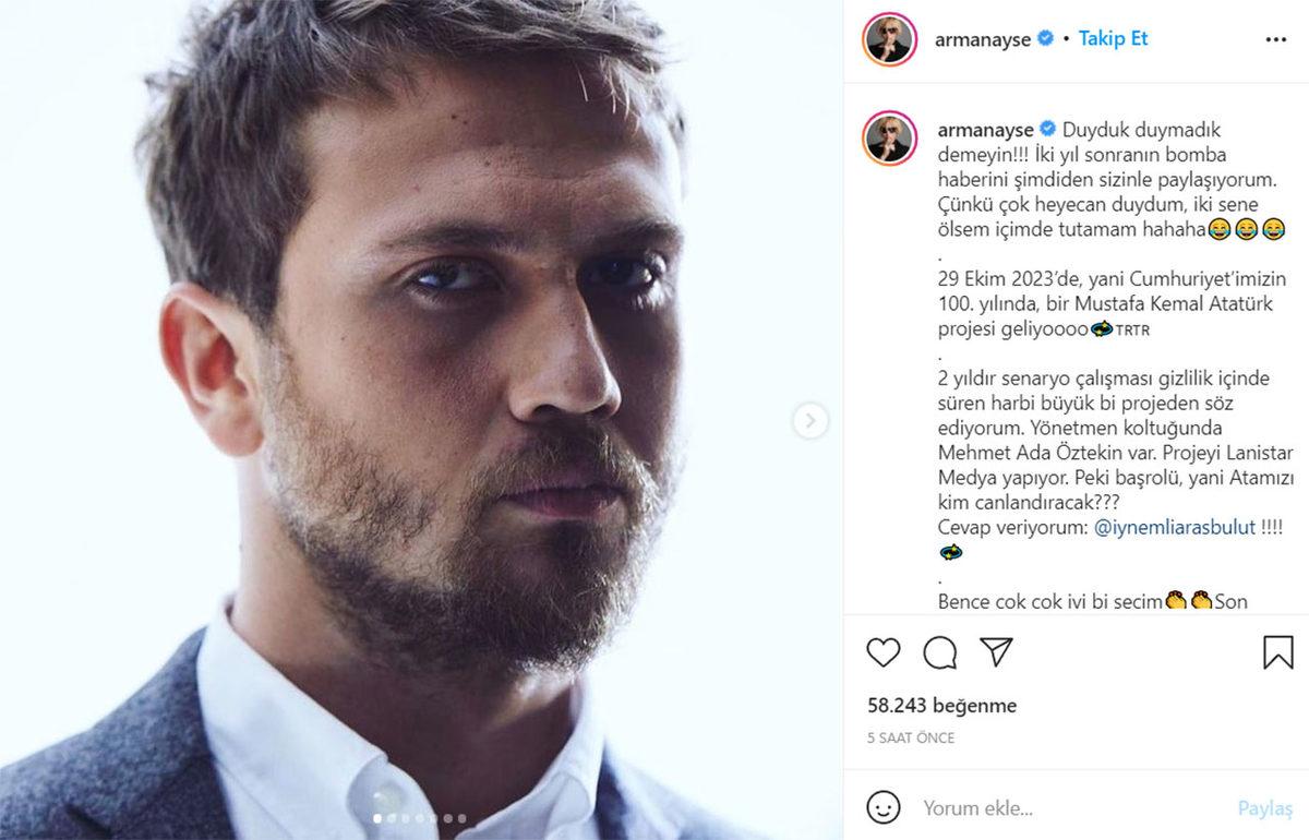 Cumhuriyet’in 100. yılında Bir Mustafa Kemal Atatürk Yapımı Geliyor: Atatürk’ü Canlandıracak Oyuncu Açıklandı