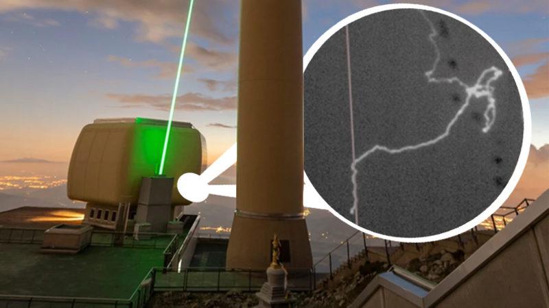 Bilim İnsanları, Bir Lazer Silahı ile Dünya’ya Düşen Bir Yıldırımın Yönünü Değiştirmeyi Başardı!