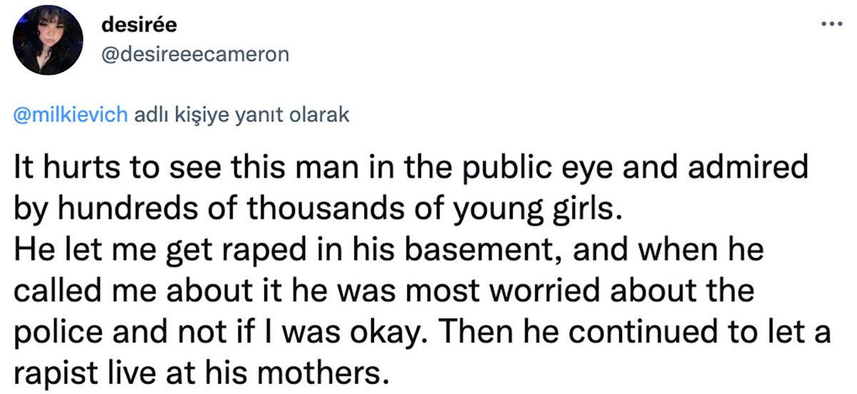 Wednesday Yıldızından Reşit Olmayan Kızları Sarhoş Edip İlişkiye Girdiği İddialarına İlişkin Açıklama (4 Ay Sonra...)