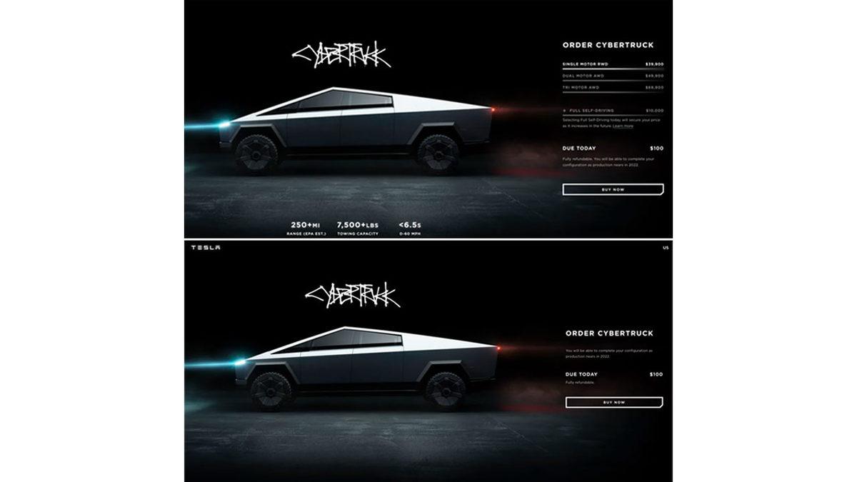 Tesla, Cybertruck’ın Teknik Özellikleri ve Fiyat Bilgisini Sitesinden Kaldırdı