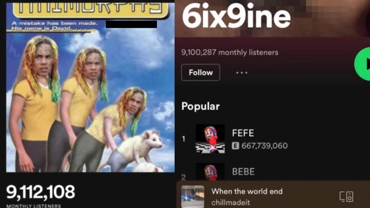 Ünlü Rapçi 6ix9ine’ın Spotify Hesabı Hacklendi: Profil Fotoğrafı Cinsel Organ Resmiyle Değiştirildi