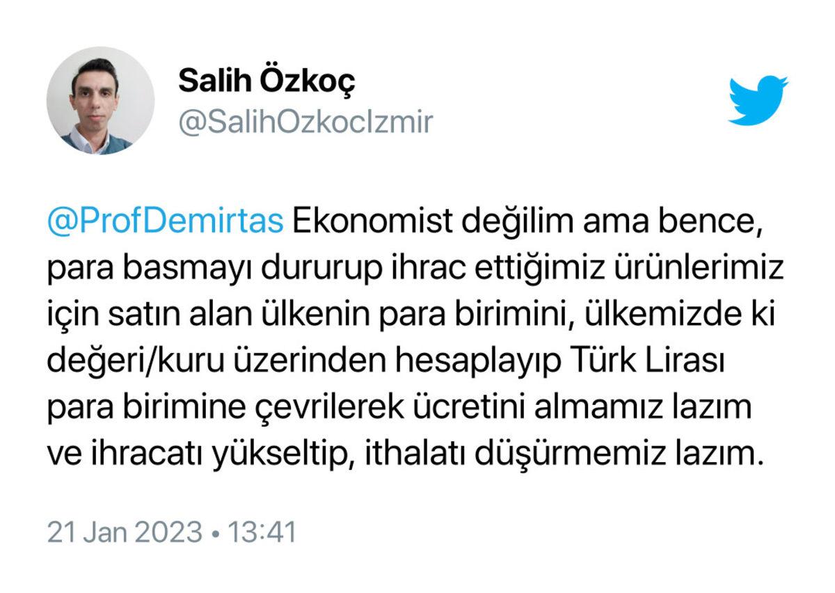 Ekonomist Özgür Demirtaş’tan 500 TL ve 1000 TL’lik Banknot Çağrısı Twitter’da Yankı Buldu
