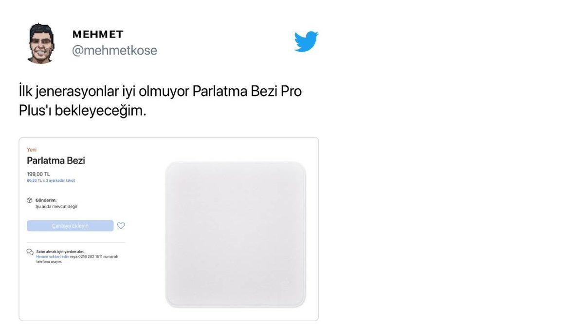 Apple’ın 200 TL’ye Satışa Sunduğu ’Parlatma Bezi’ne Sosyal Medyadan Gelen Tepkiler