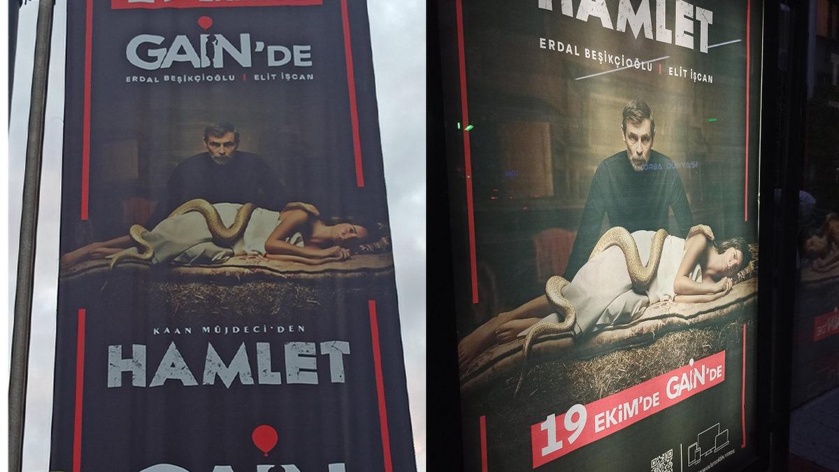 Hamlet Dizisinin Afişine Örtüyle Sansür Uygulandı: Sosyal Medyadan Tepkiler Gecikmedi