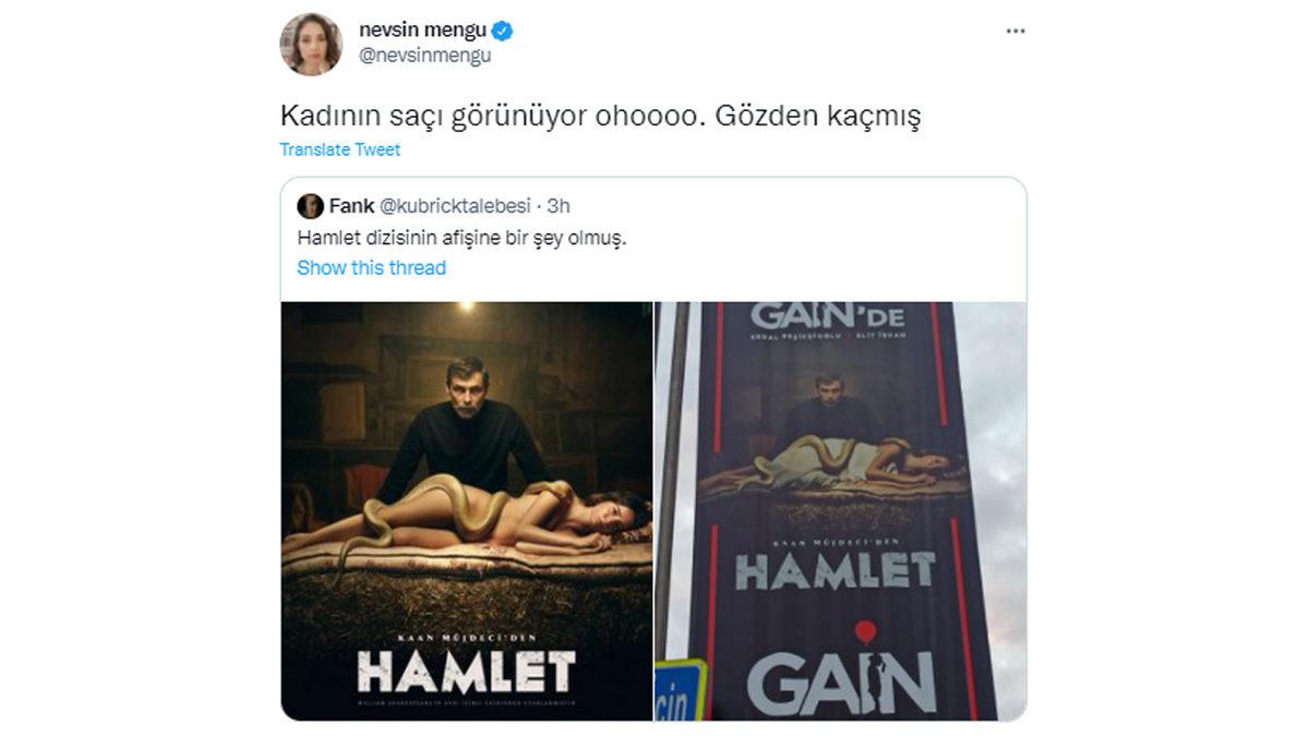 Hamlet Dizisinin Afişine Örtüyle Sansür Uygulandı: Sosyal Medyadan Tepkiler Gecikmedi