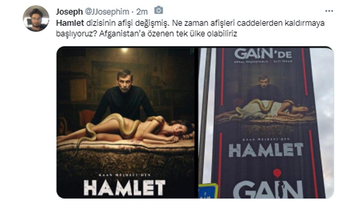 Hamlet Dizisinin Afişine Örtüyle Sansür Uygulandı: Sosyal Medyadan Tepkiler Gecikmedi