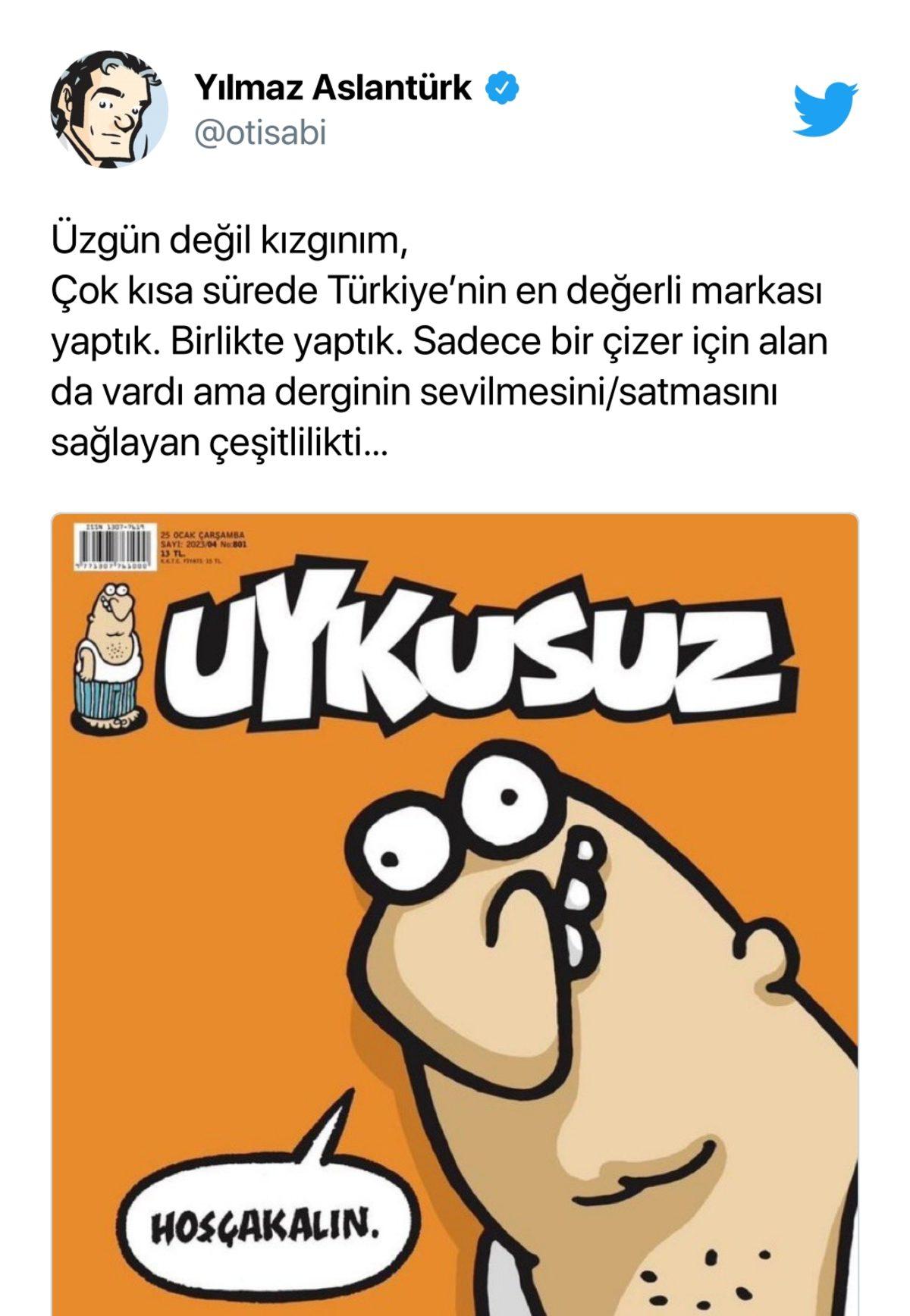 Türkiye’nin En Popüler Mizah Dergilerinden Uykusuz’un Kapanacağı Açıklandı, Sosyal Medya Yıkıldı