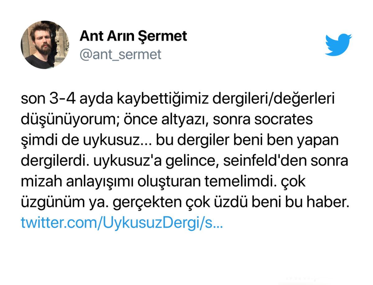 Türkiye’nin En Popüler Mizah Dergilerinden Uykusuz’un Kapanacağı Açıklandı, Sosyal Medya Yıkıldı