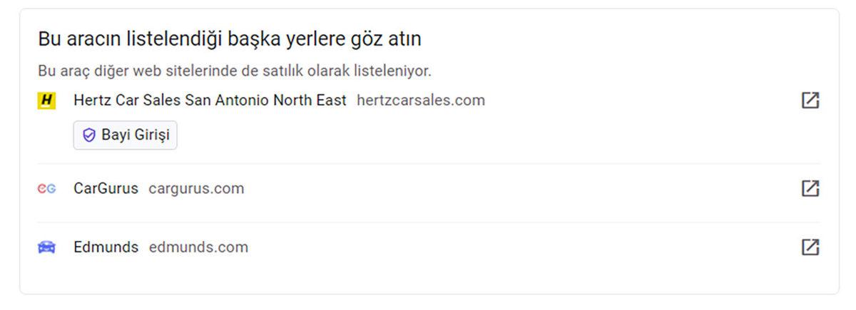 Google, Yakınınızdaki Satılık İkinci El Otomobilleri Göstermeye Başlayacak: İşte İlk Ekran Görüntüleri
